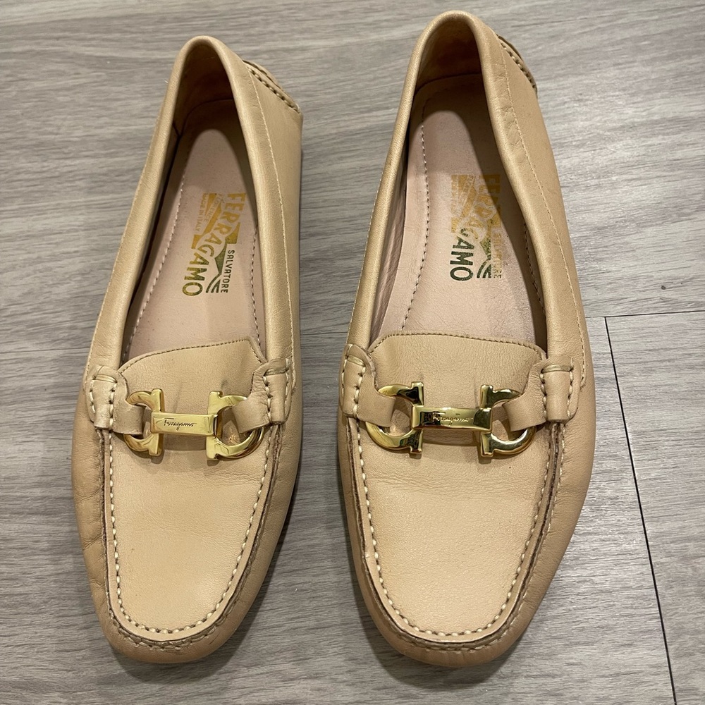Ferragamo leather loafers